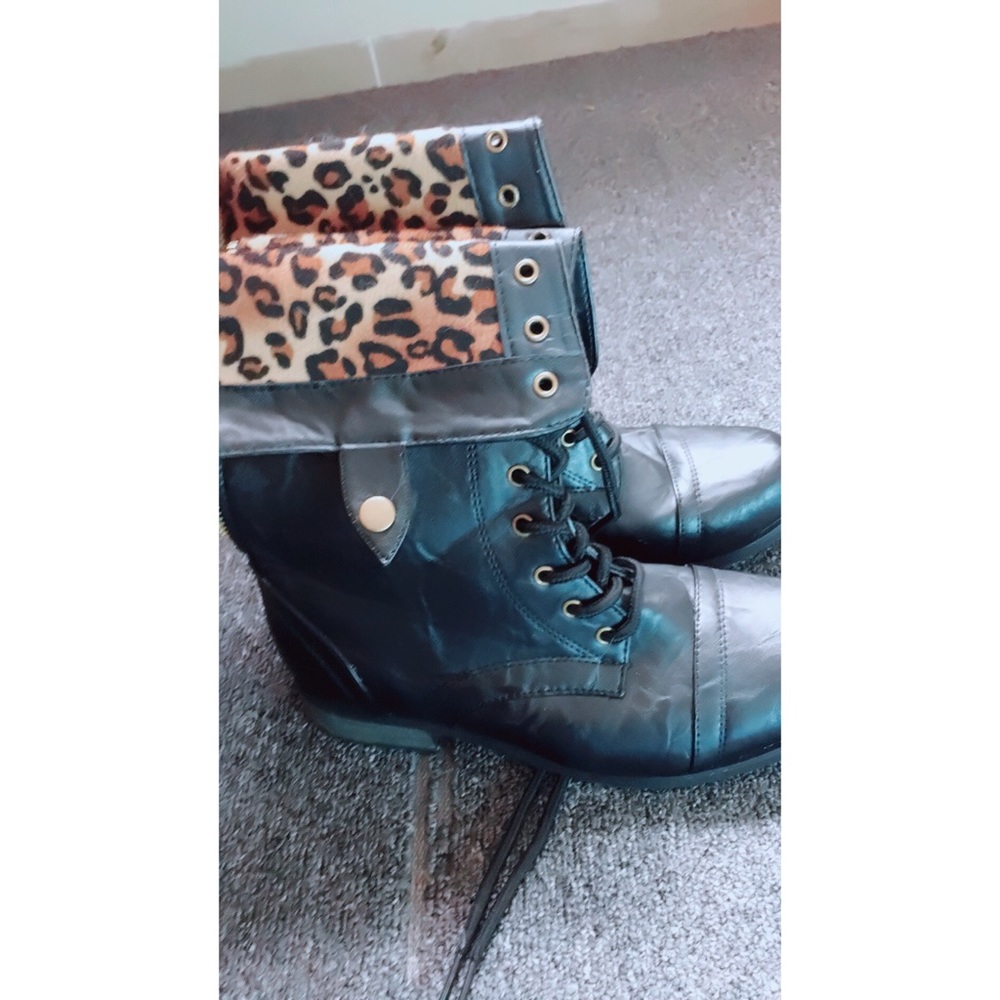 Leopard Print Boots